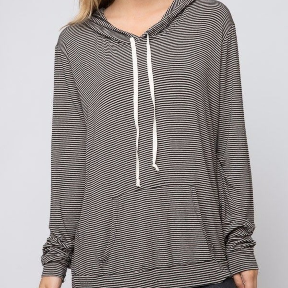 EUC Brandy Melville Gray Layla Hoodie